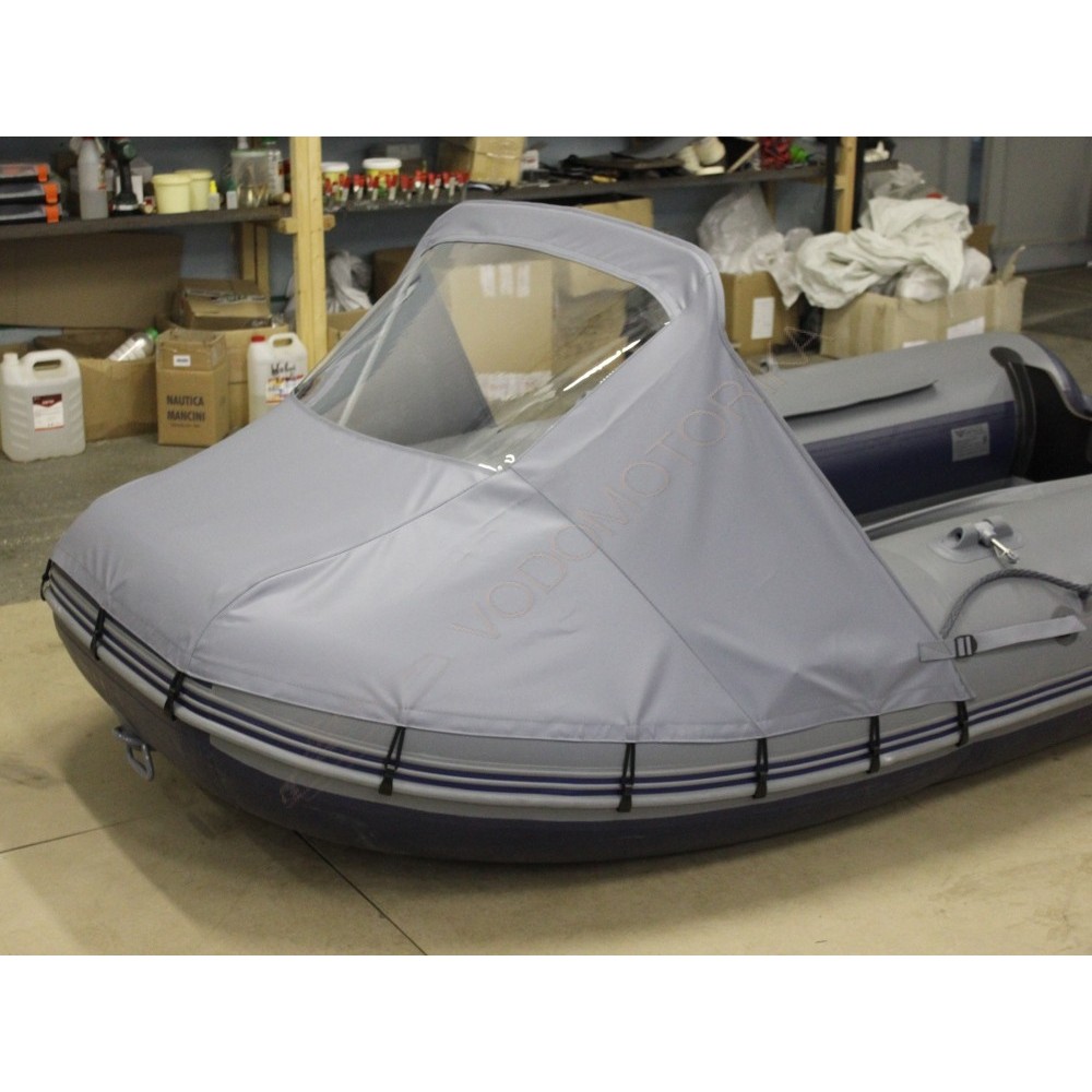 Носовой тент c окном для лодки ПВХ 410-440 см