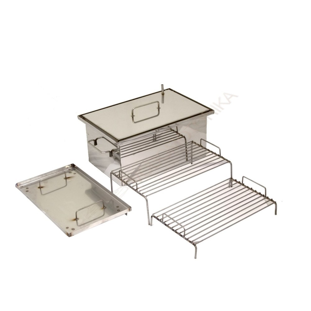 Коптильня Эконом 500х200х200 ( нержавейка aisi 430 - 1 мм ) с гидрозатвором