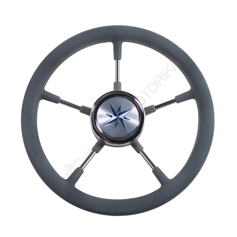 Рулевое колесо RIVA RSL обод серый, спицы серебряные д. 320 мм Volanti Luisi