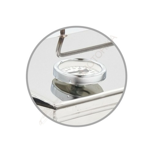 Коптильня Универсальная крышка домиком 400х250х300 ( нержавейка aisi 430 - 2 мм ) для горячего и холодного копчения