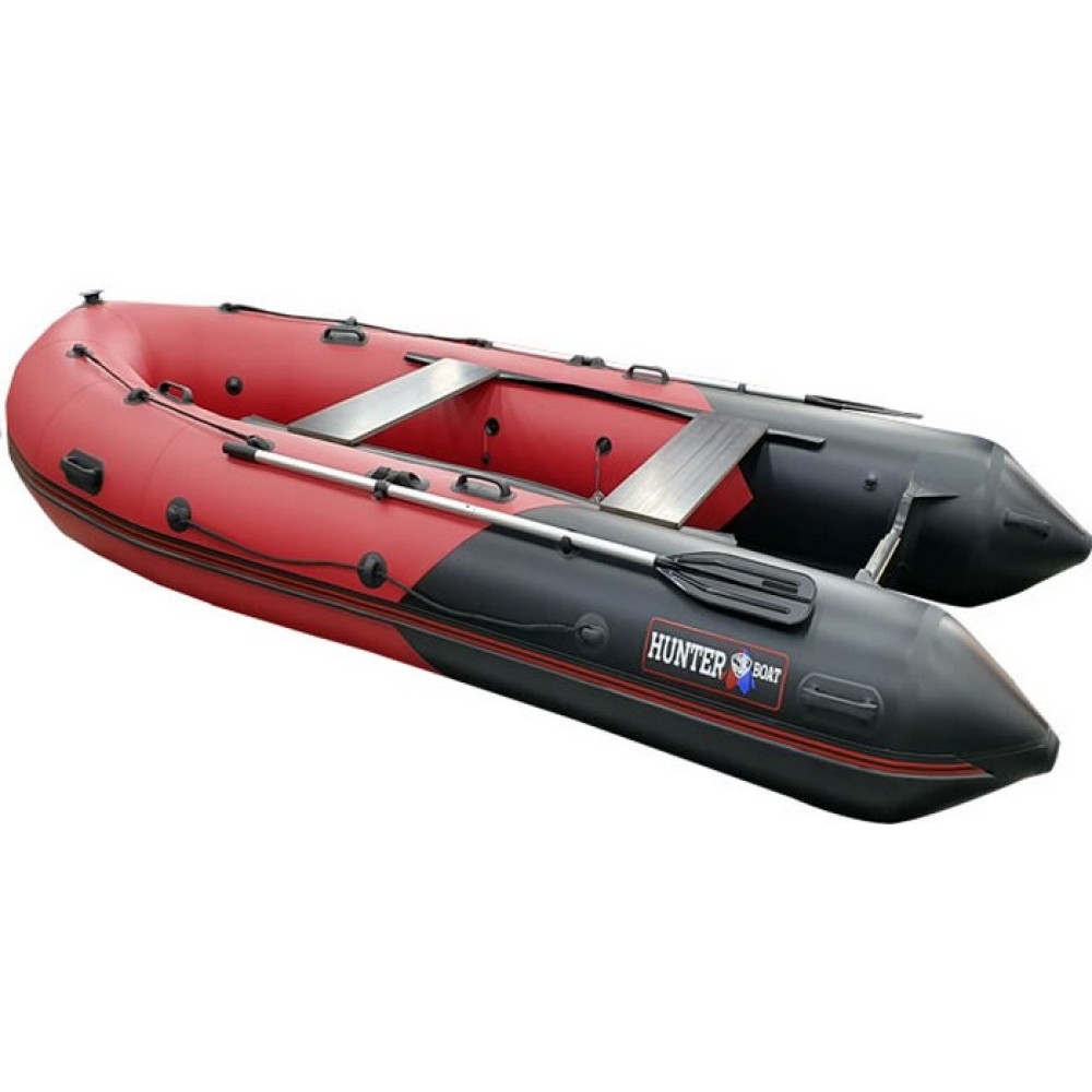 Надувная лодка Хантер 380 ПРО надувное дно