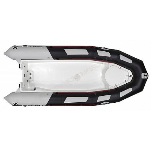 Лодка надувная ZODIAC PRO 550 TOURING ПВХ ( черно-серые баллоны, белый корпус )