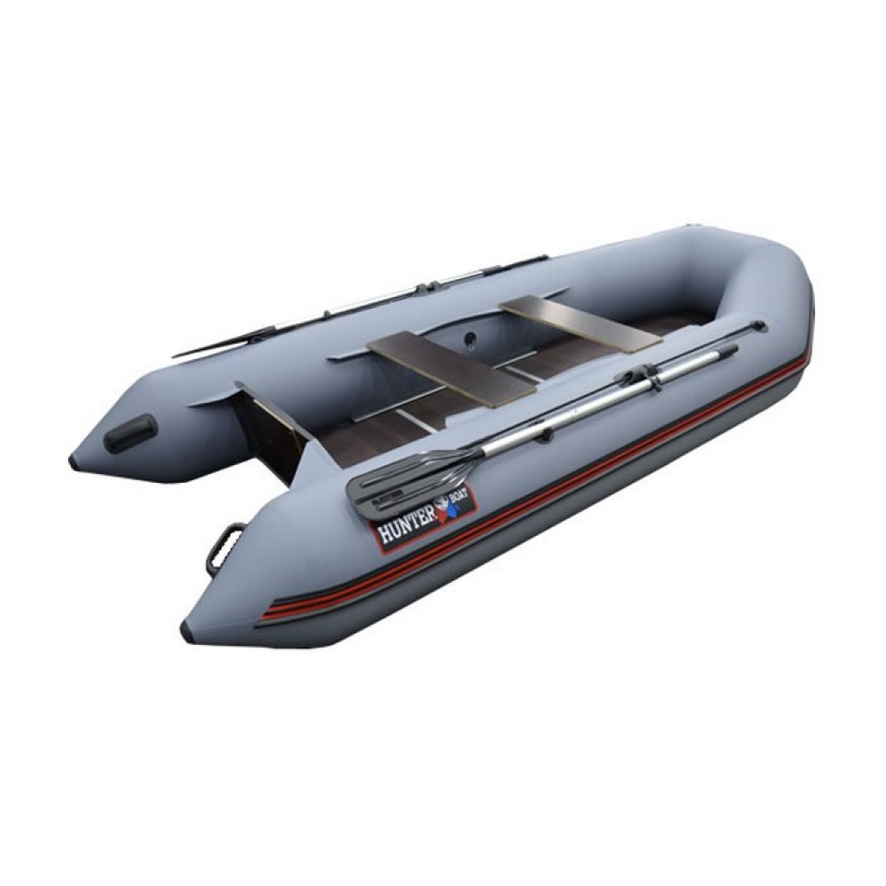 Лодка ПВХ Хантер 320 ЛК (серый)