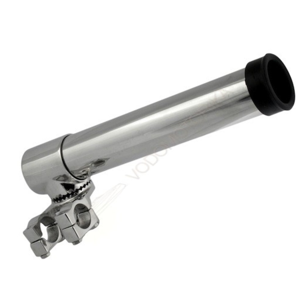 Подставка под удочку нержавеющая с креплением к лееру 009898