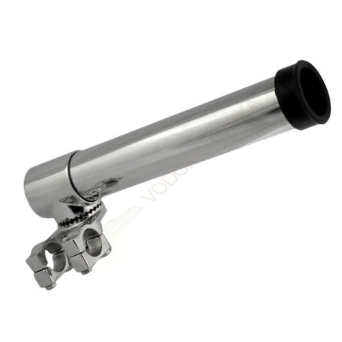 Подставка под удочку нержавеющая с креплением к лееру 009898