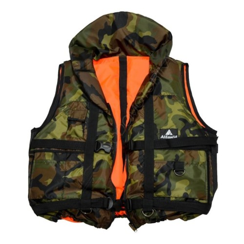 Спасательный жилет двухсторонний Atlantik Пират камуфляж (80 кг.)