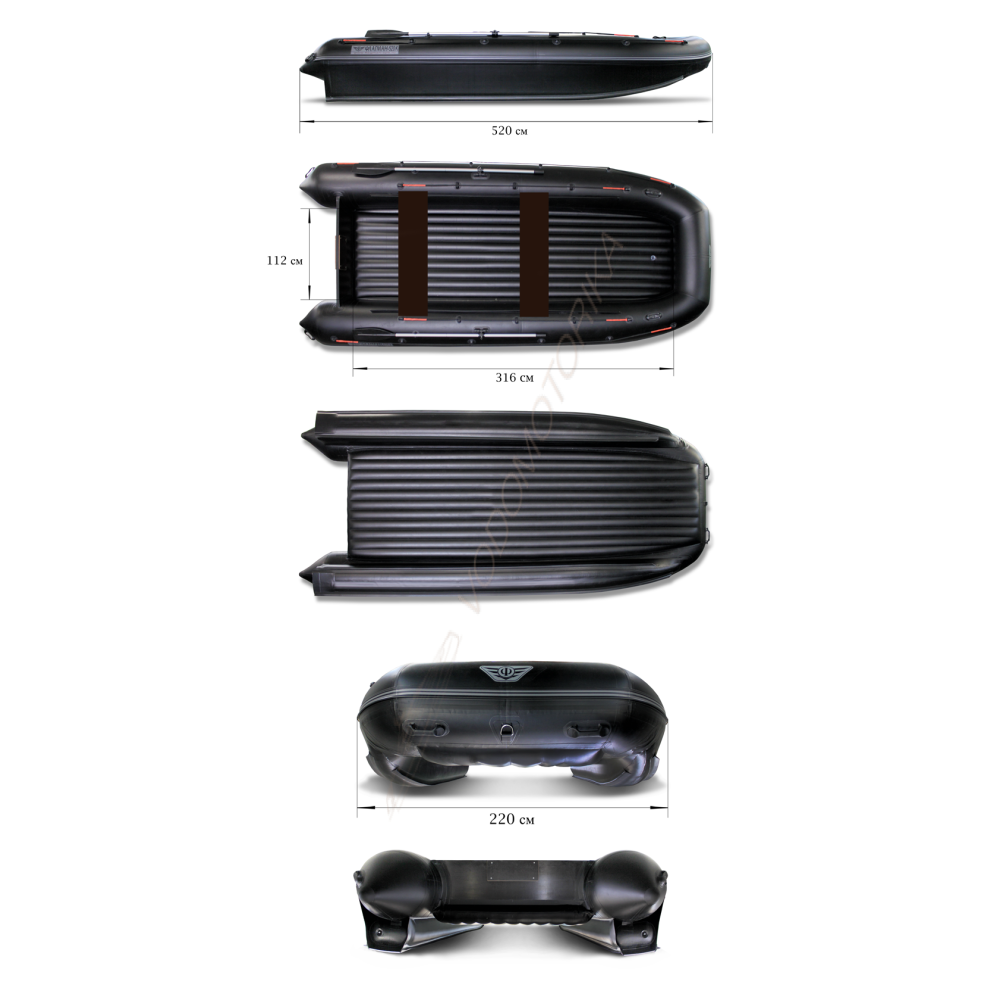 Надувной катамаран Флагман 520К