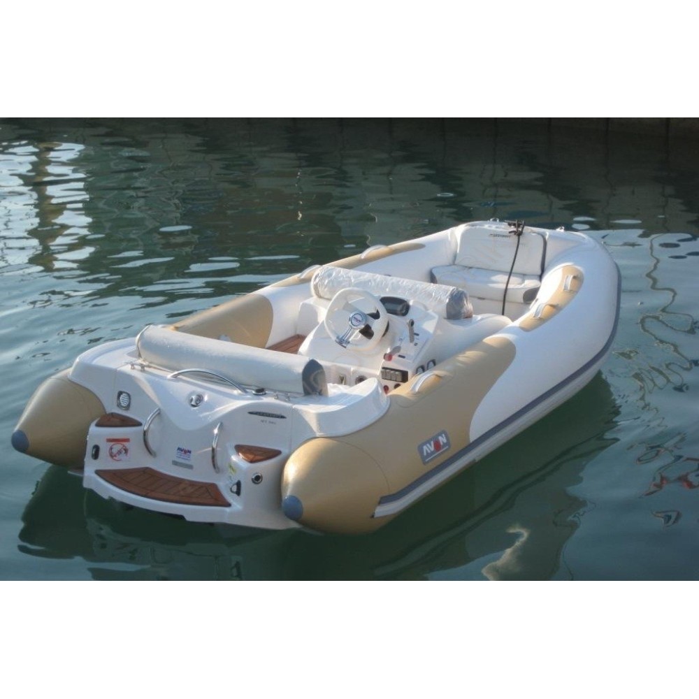 Лодка надувная AVON (ZODIAC) SeaSport Jet 430 ( бело-песочная )