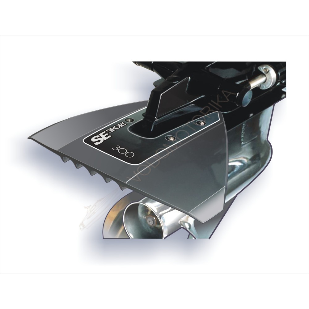 Гидрокрыло для подвесного лодочного мотора до 300 л.с. серое