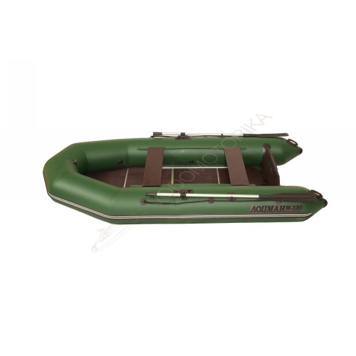 Надувная лодка Лоцман М-320 ЖС фанерный пол