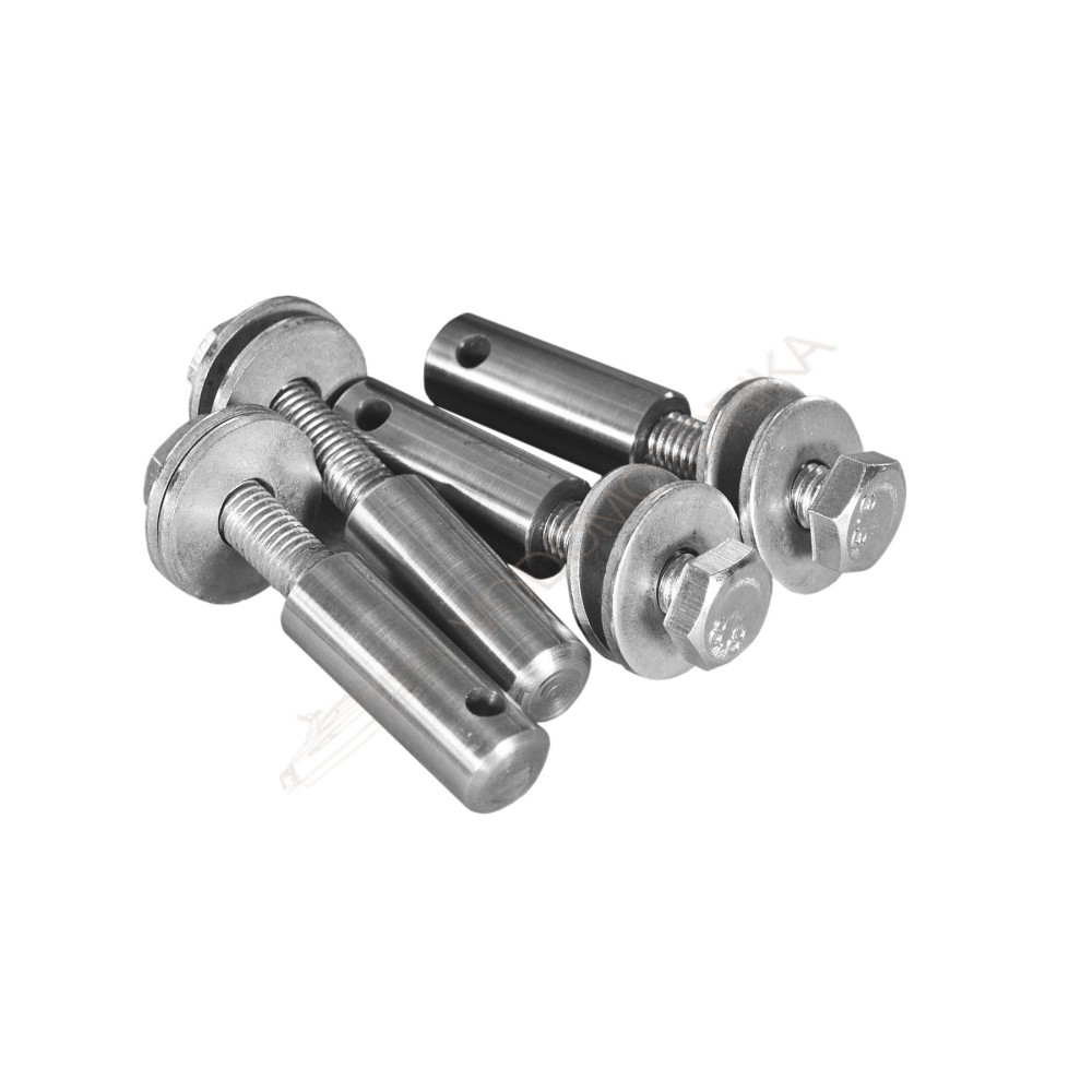 Колеса транцевые Горизонт KN-330ND (нержавейка, съемные, под надувное дно)