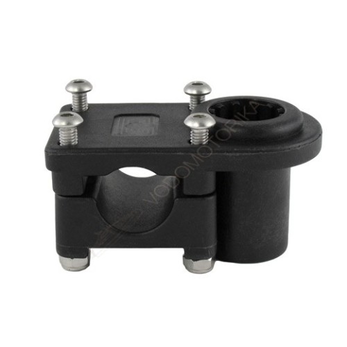 Крепление подставки под удочку на леер круглый/квадратный, черное CFMT104