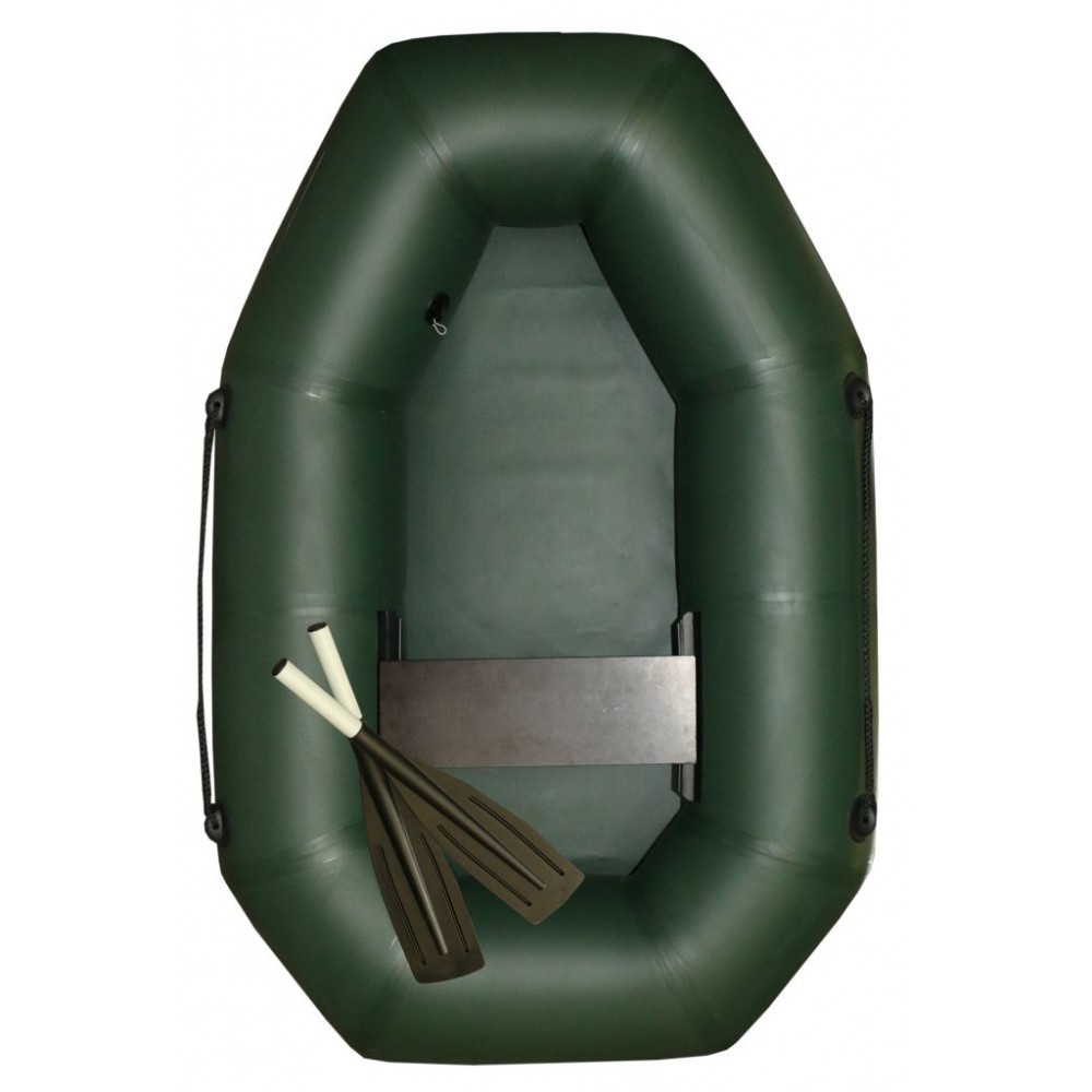 Надувная Лодка ПВХ Polar Bird PB-240Т Teal (зеленая, серая) + фанерная слань