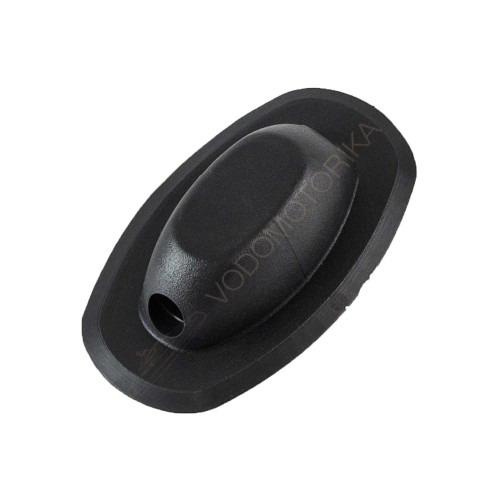 Крепление леера для лодки, продольное, сквозное отверстие 10 мм, черное Адмирал