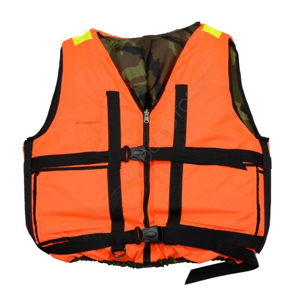 Спасательный жилет двухсторонний Atlantik Пират камуфляж (80 кг.)