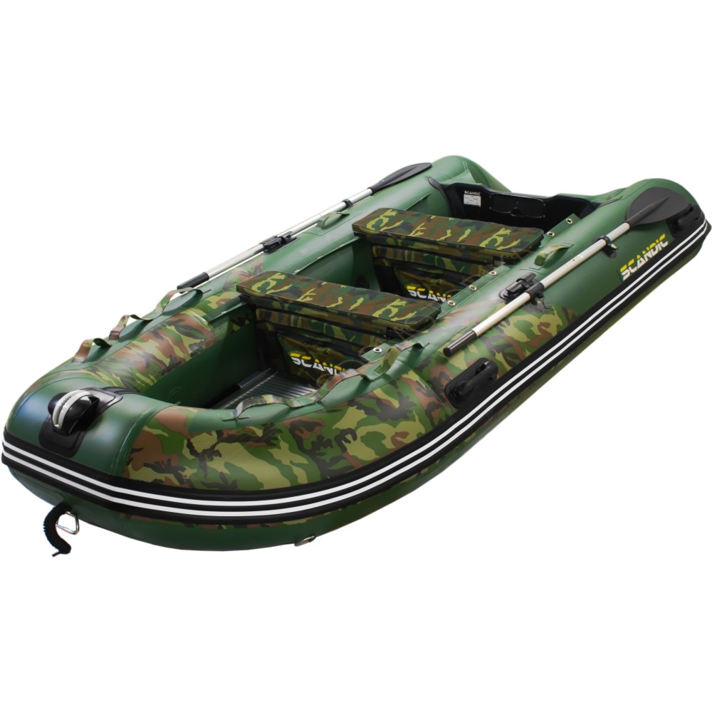 Лодка надувная SCANDIC Fishlight ID-430 (зеленый камуфляж)