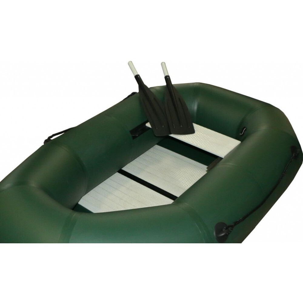 Надувная Лодка ПВХ Polar Bird PB-260Т Teal (зеленая, серая) + стеклокомпозитная слань