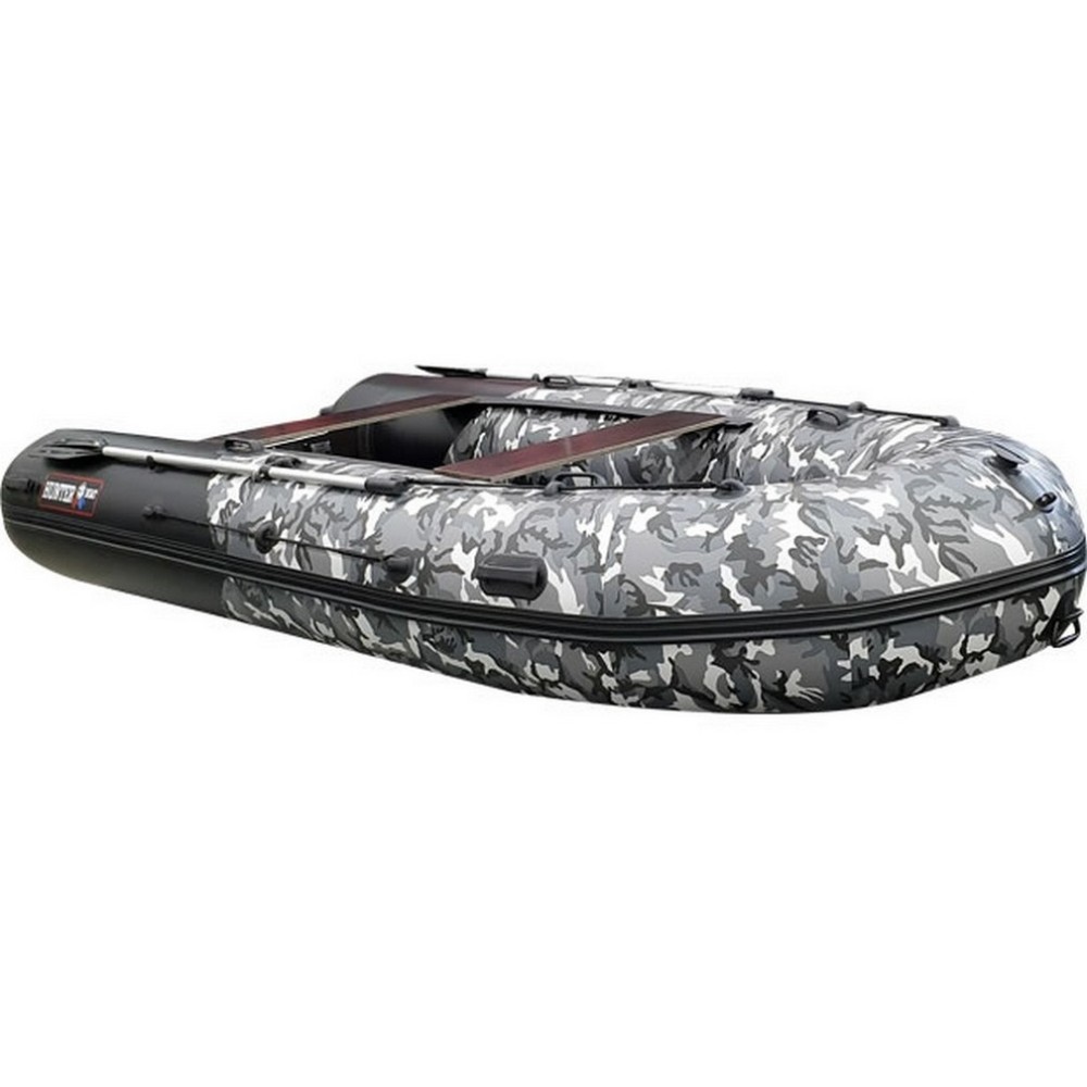 Надувная лодка Хантер 350 ПРО надувное дно (камуфляж)
