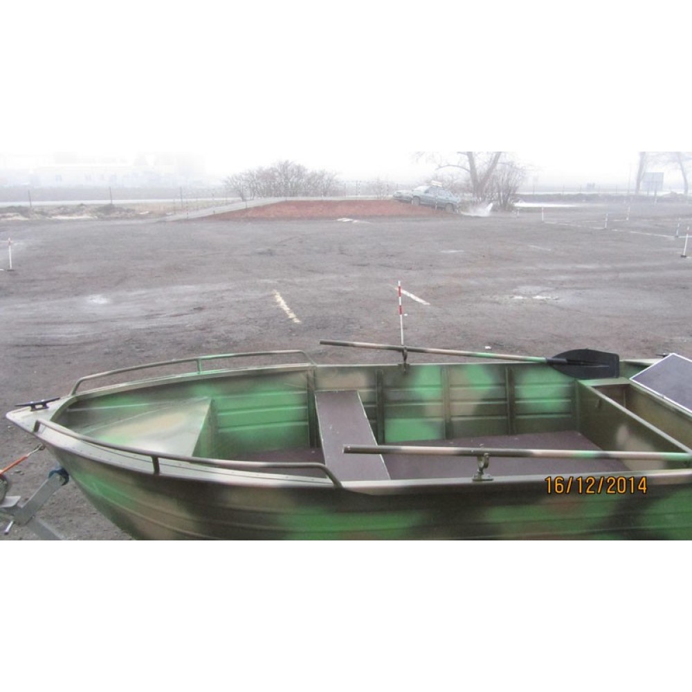 Алюминиевая моторно-гребная лодка Охотник 380