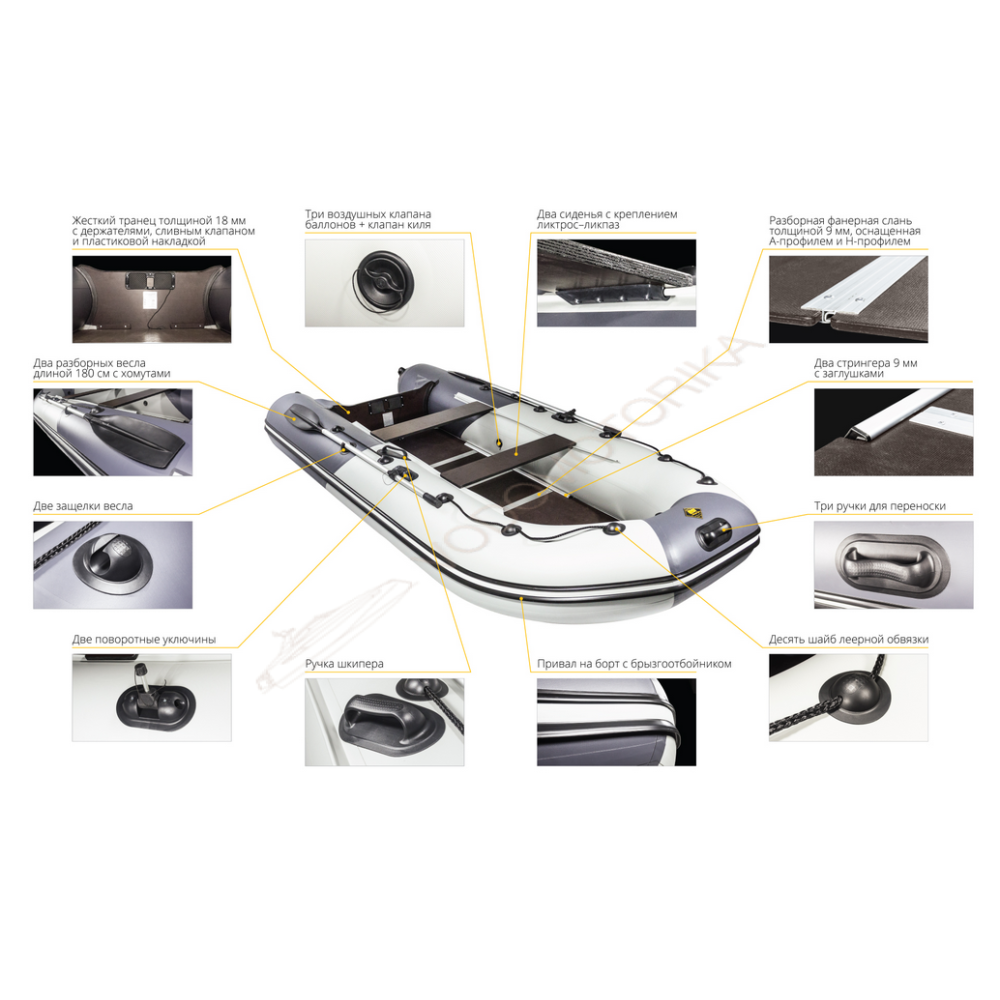 Надувная лодка Ривьера 3600 СК Компакт