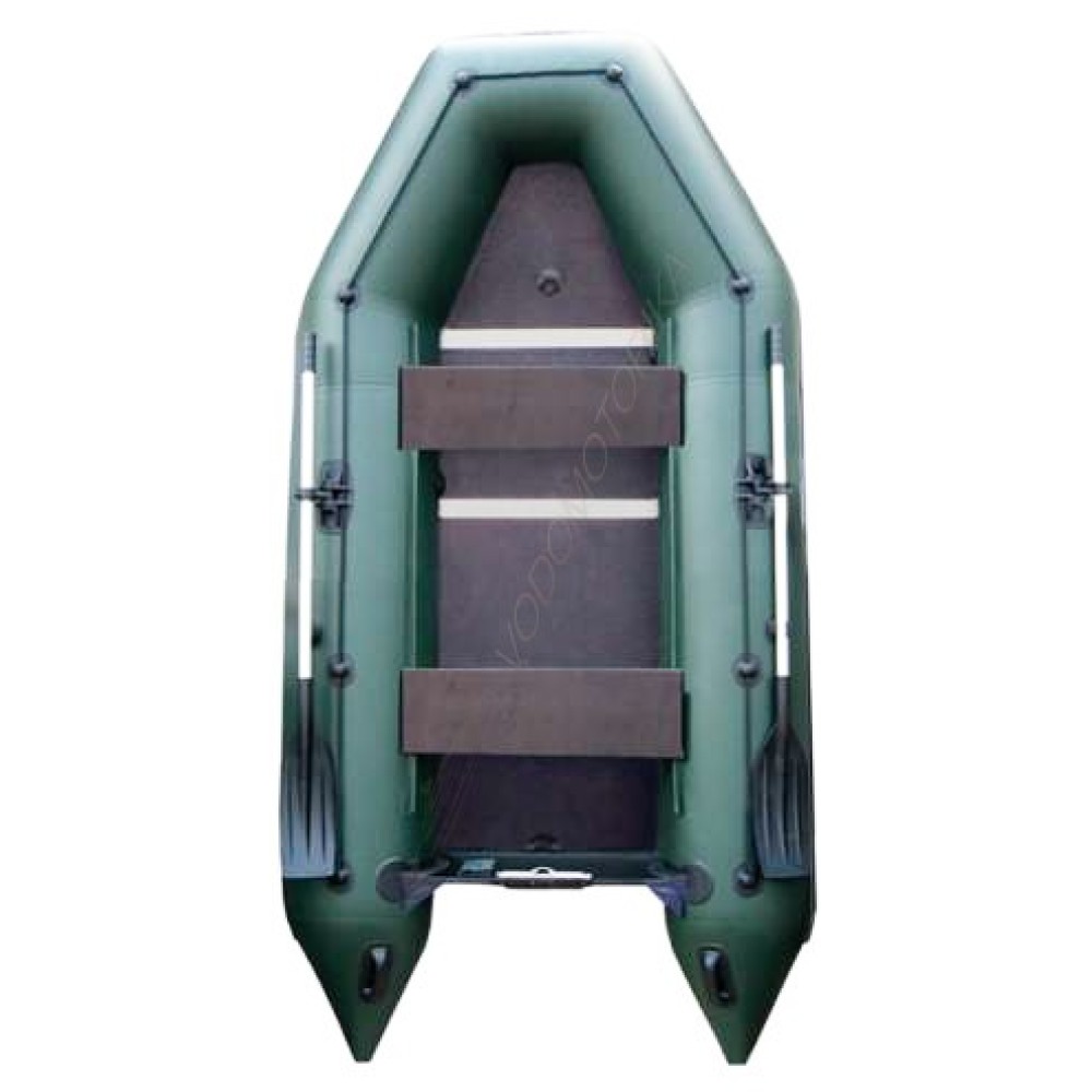 Лодка надувная НЕПТУН с килем КМ-300 Д ( зеленая )