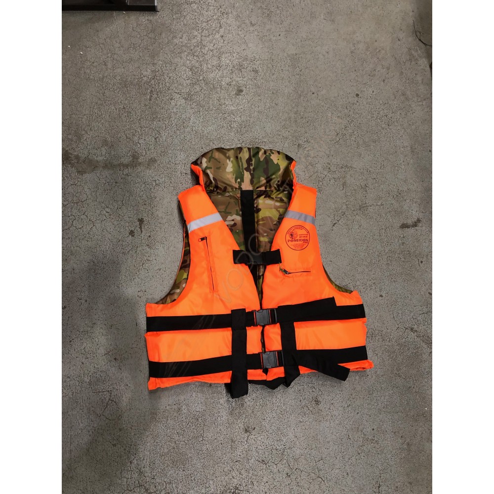 Двухсторонний спасательный жилет Капитан 100 кг ГОСТ