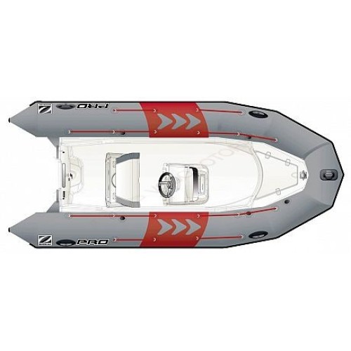 Лодка надувная ZODIAC PRO 500 NEO хайпалон-неопрен ( серо-белая )