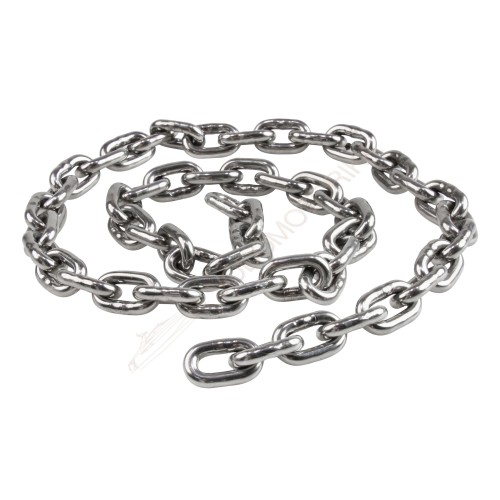 Цепь якорная нержавеющая 6 мм, DIN766