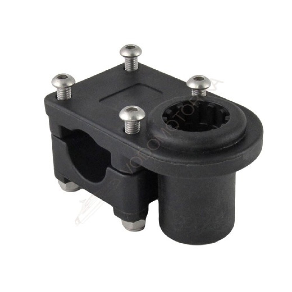 Крепление подставки под удочку на леер круглый/квадратный, черное CFMT104