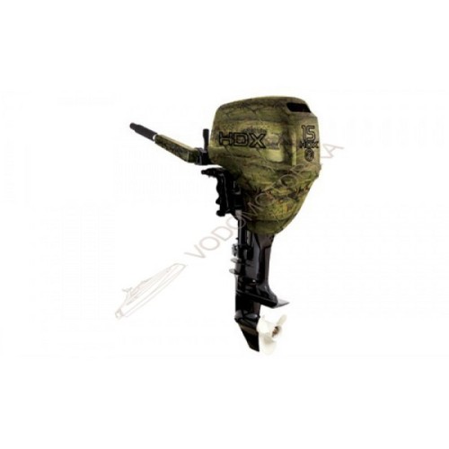 Лодочный мотор HDX T 15 BMS ( камуфляж-лес ) 15 л.с. двухтактный