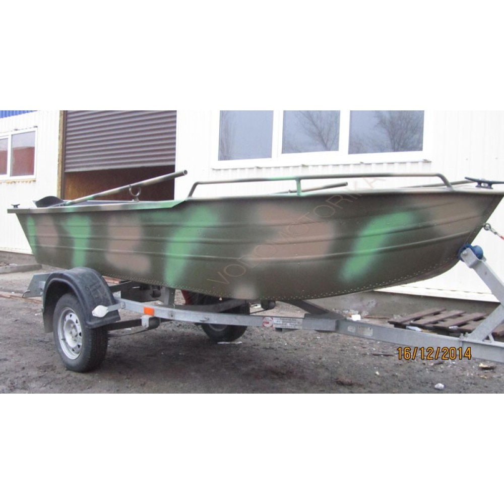 Алюминиевая моторно-гребная лодка Охотник 380