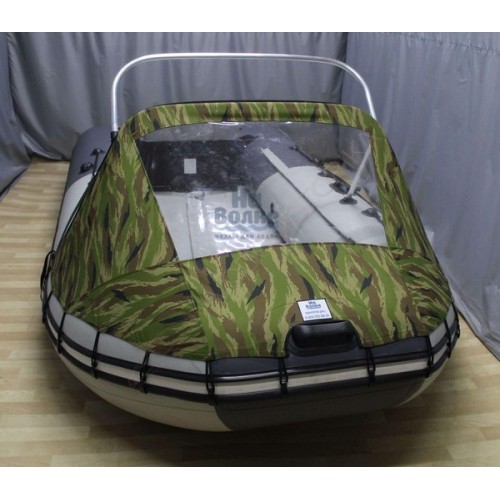 Носовой тент с окном для лодки ПВХ 300-360 + дуга для троллинга