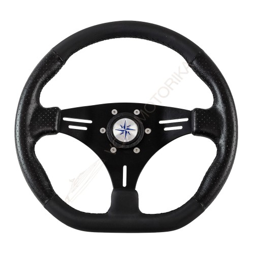 Рулевое колесо PORTOFINO обод черный, спицы черные д. 355 мм Volanti Luisi