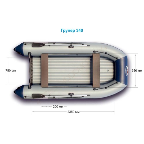 Надувная лодка Grouper 340