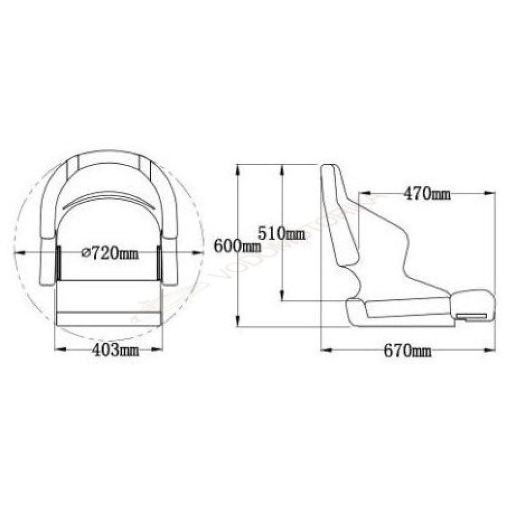 Кресло с болстером «First Mate»