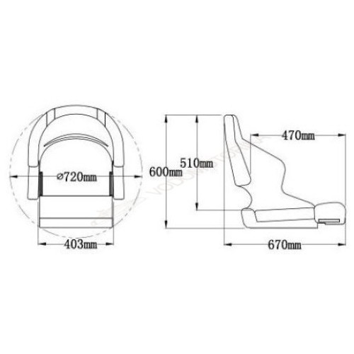 Кресло с болстером «First Mate»