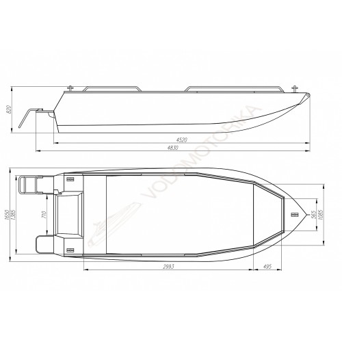 Алюминиевая лодка Trident 450 С