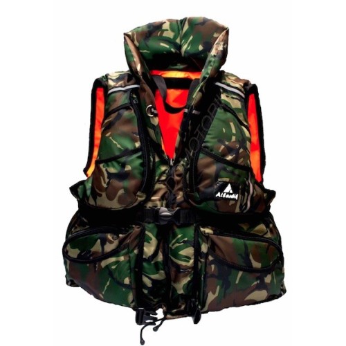 Спасательный жилет двухсторонний Atlantik Касатка ( + ) камуфляж (140 кг.)